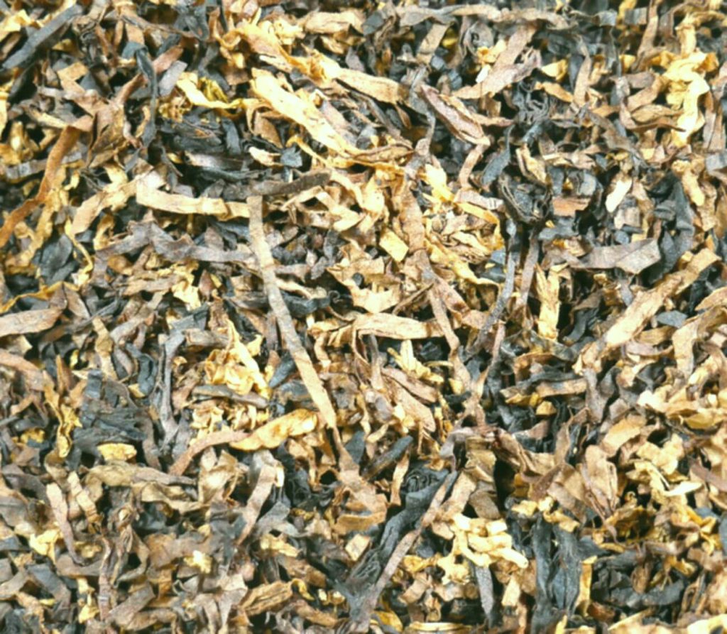 A close-up of a Balkan tobacco blend, showcasing its unique texture